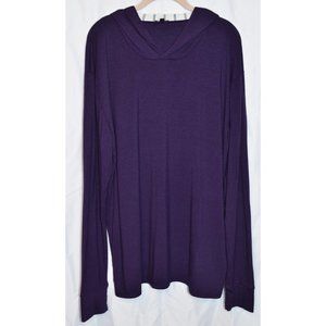 Two Blind Brothers Pullover Hoodie Bamboo Blend Purple Size XL